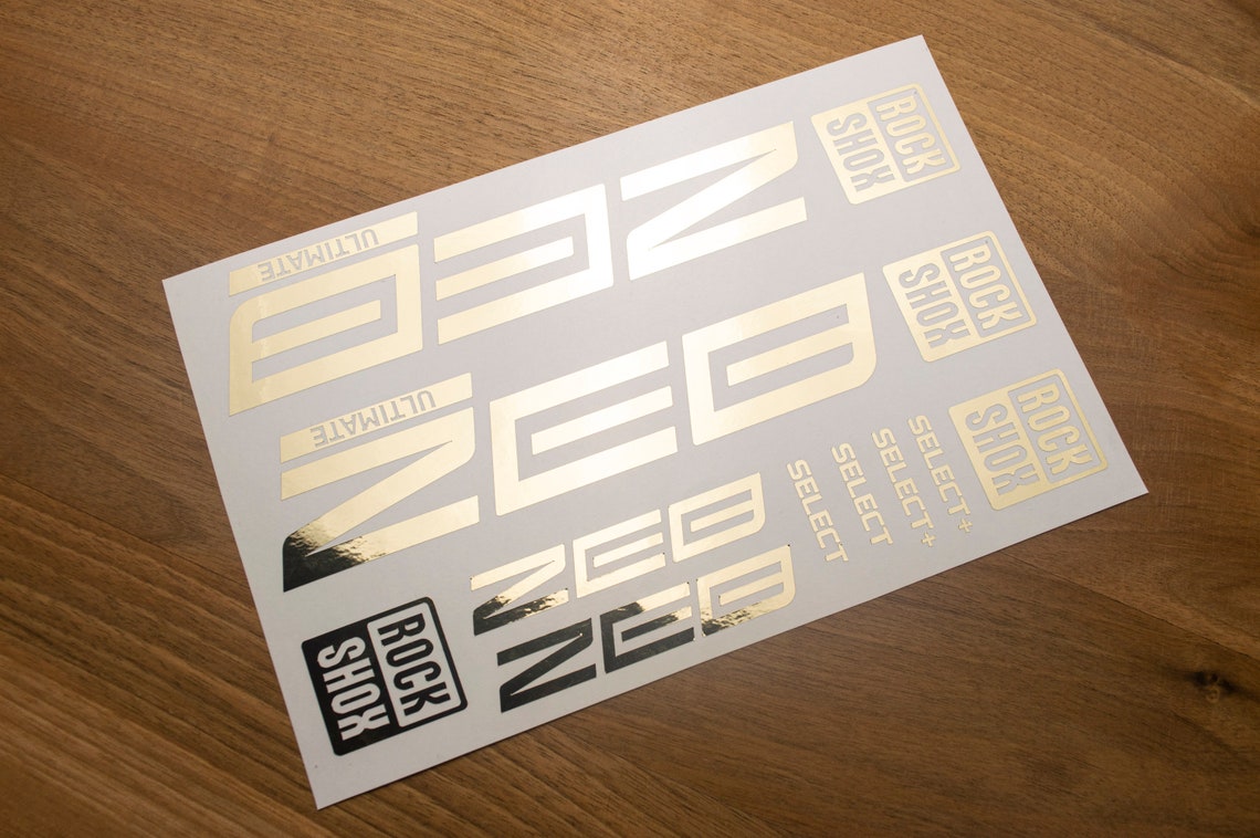 Rock Shox ZEB Ultimate Select Select Decals Stikers Etsy