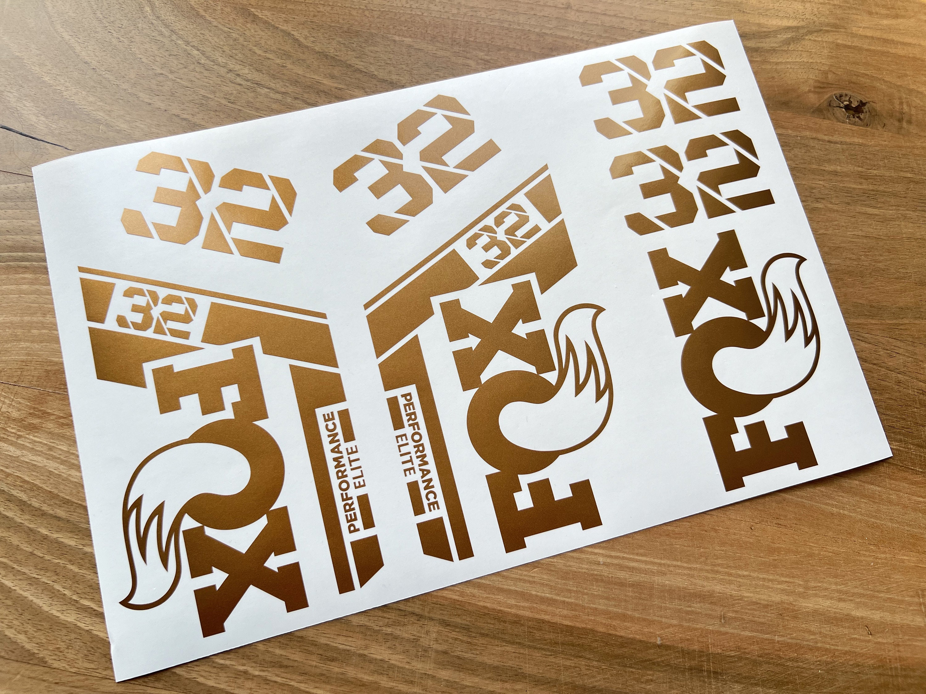 FOX 32 PERFORMANCE ELITE 2022 Aufkleber Stikers