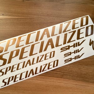 Custom Shiv Specialized  Decals Stikers. Check the size in the description.