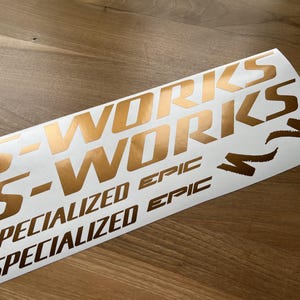 Custom Epic S-work Decals Stikers. Check the size in the description.