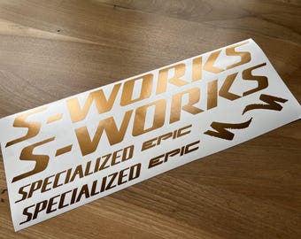 Custom Epic S-work Decals Stikers. Check the size in the description.