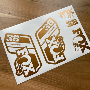 FOX 38 PERFORMANCE 2022 Decals Stikers
