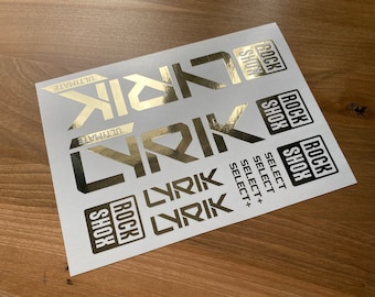 Rock Shox NOUVEAU LYRIK Ultimate, Select +, Select, 2022 Stickers Stikers