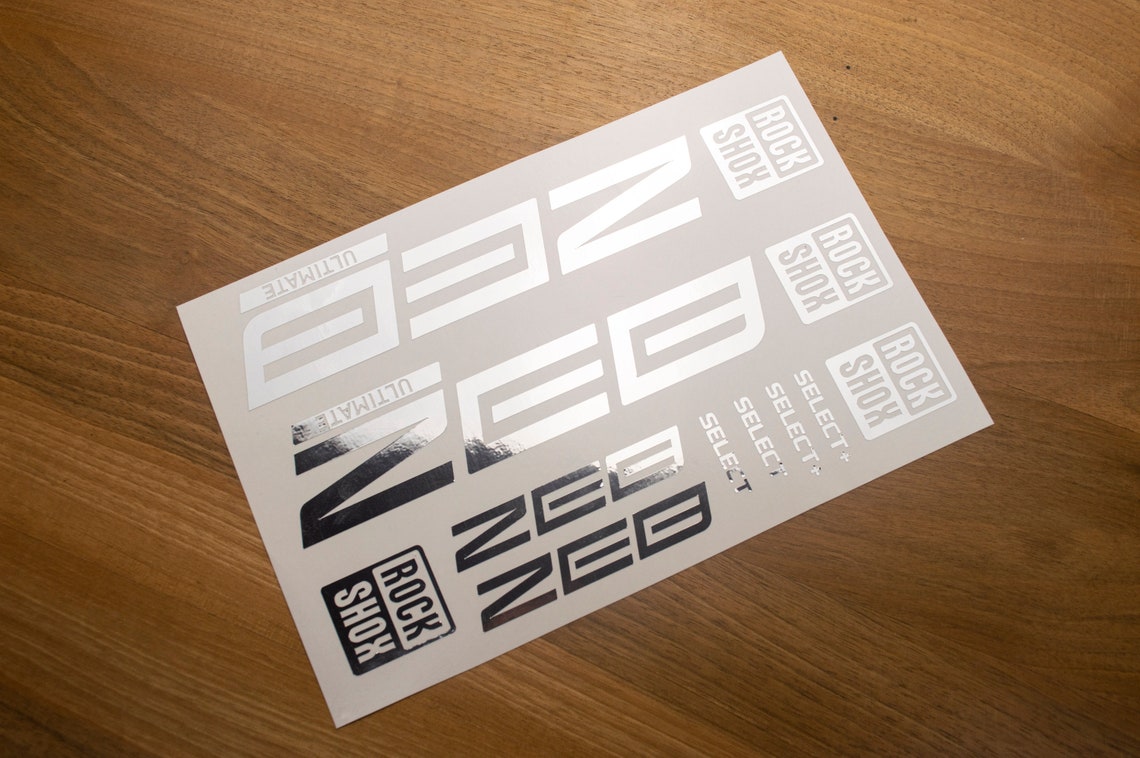 Rock Shox ZEB Ultimate Select Select Decals Stikers Etsy
