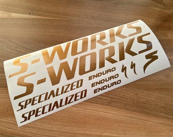 Custom Enduro S-Works Decals Stikers. Check the size in the description.
