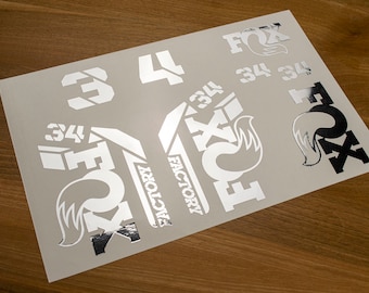 Fox 34 Factory 2021 Abziehbilder Stikers