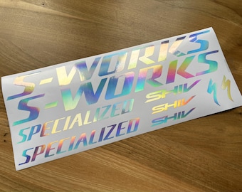 Custom Shiv S-works Decals Stikers. Check the size in the description.