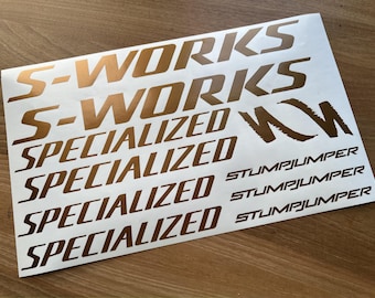 Custom Stumpjumper S-works Small Decals Stikers. Check the size in the description.