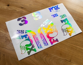 Fox 38 Factory 2021 Abziehbilder Stikers