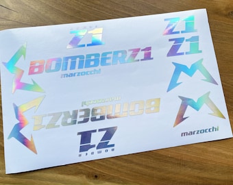Marzocchi BOMBER Z1 Decals Stikers