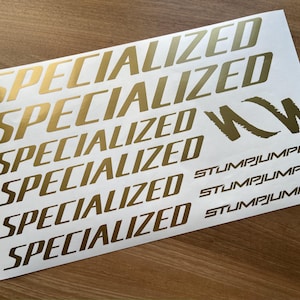 Custom Stumpjumper Specialized Small Decals Stikers. Check the size in the description.