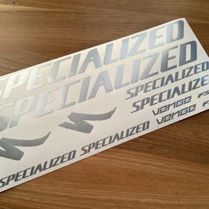Custom Venge Specialized  Decals Stikers. Check the size in the description.