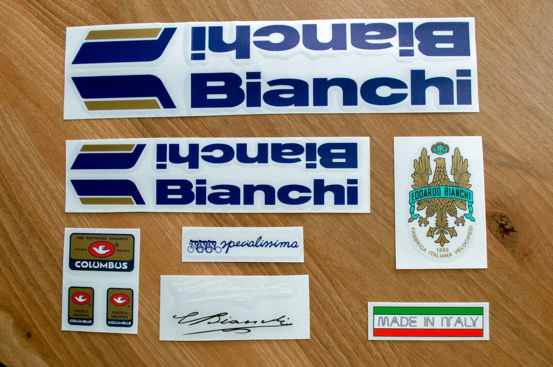 bianchi bike decals