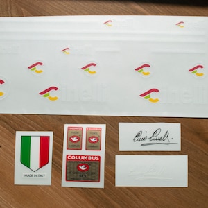 Décalcomanie Cadre Vélo Cinelli Super Corsa – Stickers Noirs Neufs