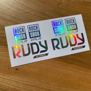 Rock Shox RUDY ULTIMATE XPLR, Rudy xplr, 2022 Decals Stikers