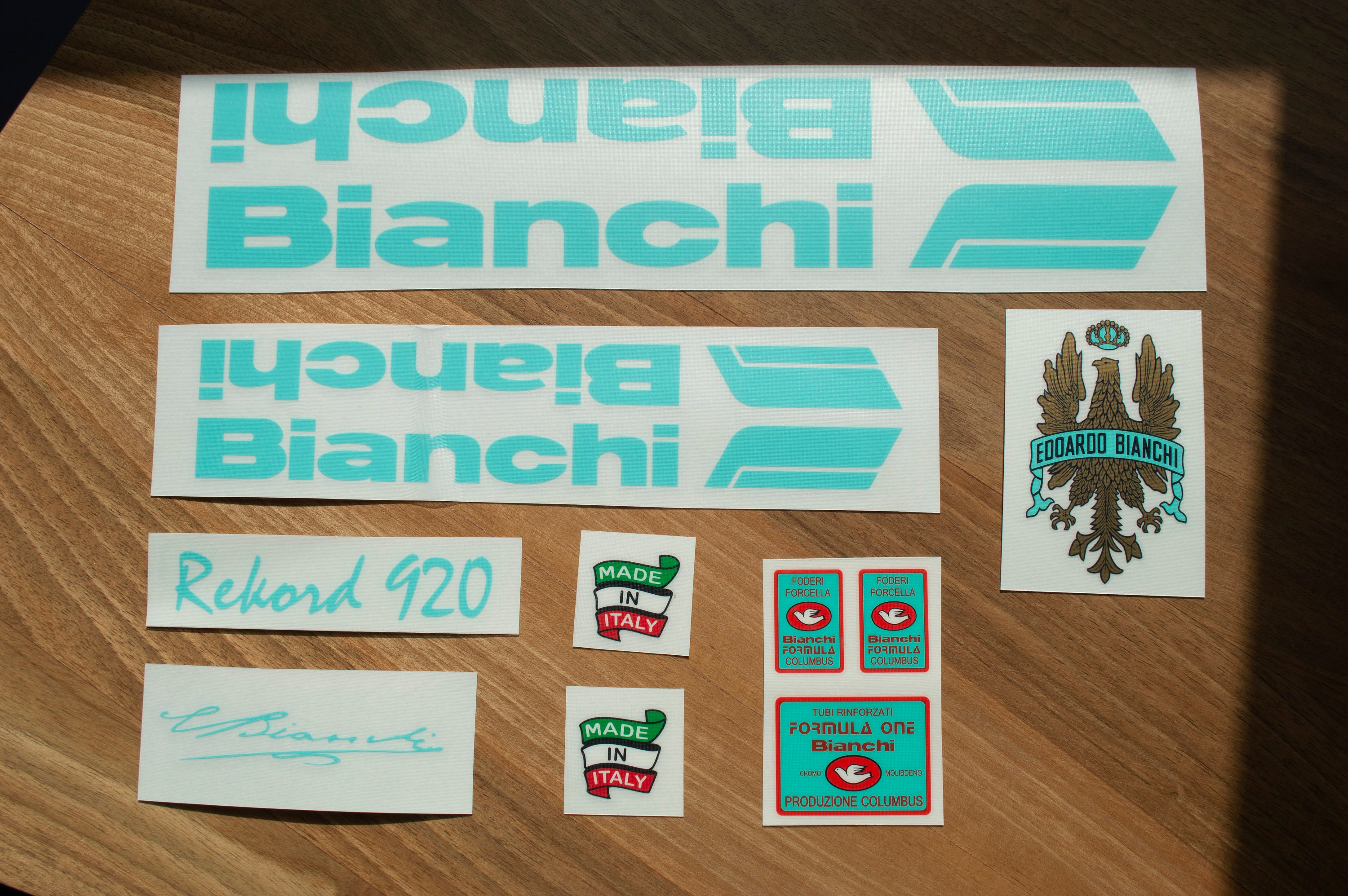 bianchi decals vintage