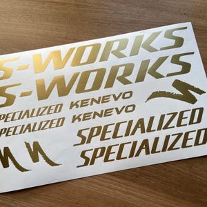 Custom Kenevo S-works Decals Stikers. Check the size in the description.