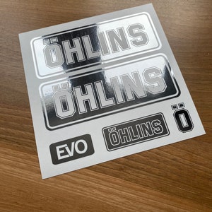 Öhlins EVO Ohlins EVO Decals Stikers