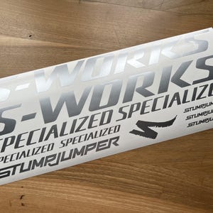 Custom Stumpjumper S-works Decals Stikers. Check the size in the description.