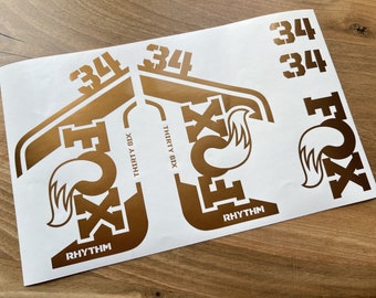 Fox 34 Rhythm Decals Stikers 2021 Years