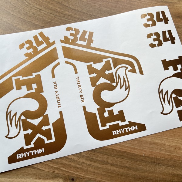 Fox 34 Rhythm Decals Stikers