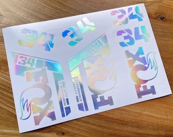 FOX 34 PERFORMANCE ELITE 2022 Decals Stikers
