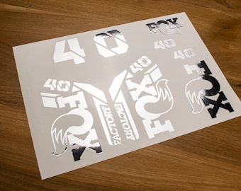 Fox 40 Factory 2021 Decals Stikers