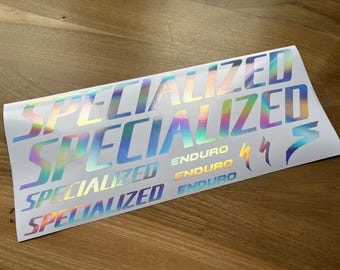 Custom Enduro Specialized Decals Stikers. Check the size in the description.
