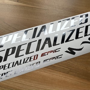 Custom Epic Specialized  Decals Stikers. Check the size in the description.