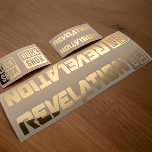 Rock Shox Revelation NEW 2020 Decals Stikers