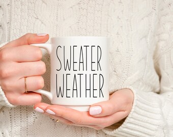 Sweater Weather Mug: Rae Dunn Inspired Fall Coffee Cup