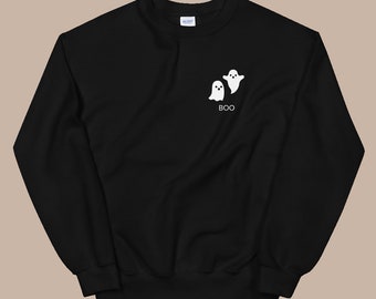 BOO Halloween Fall Sweatshirt, Crewneck Sweatshirt