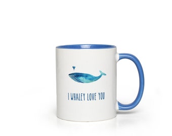 I Whaley ti amo anniversario tazza, compleanno tazza, tazza d'amore