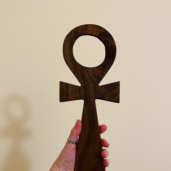 Wooden Ankh *Made in Egypt/ Key of Life/ Rebirth/ Alter/ God/ Goddess/ Glastonbury/  Spiritual/ Meditation*