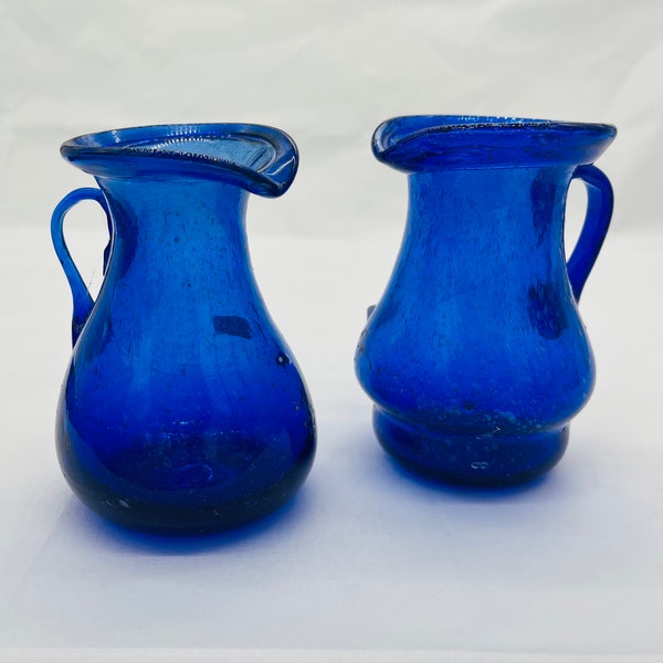 Recycled Egyptian Glass Vase - Blue