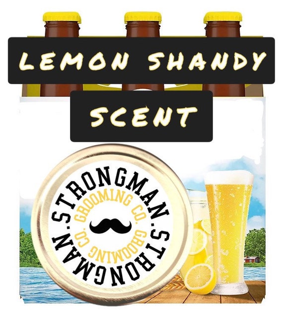 Limited Edition: Lemon Shandy Scent Strongman Mustache wax medium-strong hold.