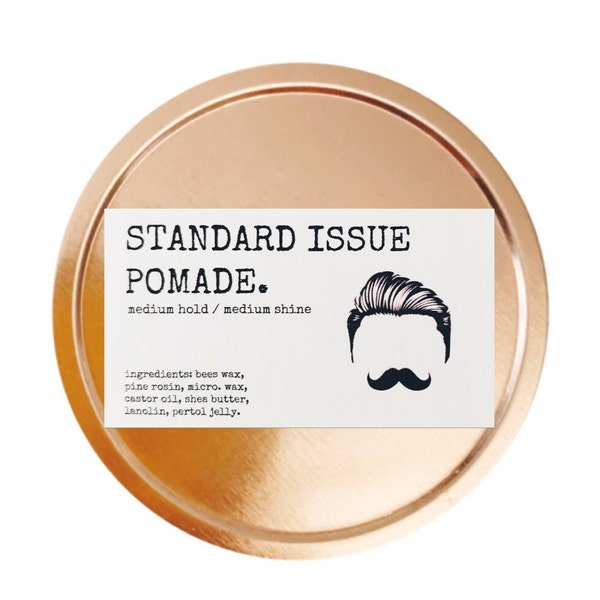 Strongman pomade medium hold/medium shine 2oz tin (Light Bubble Gum scent)