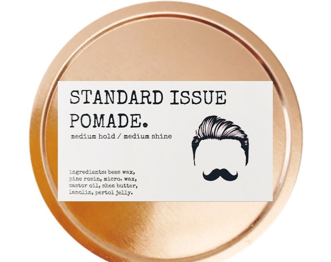 Strongman pomade medium hold/medium shine 2oz tin (Light Bubble Gum scent)