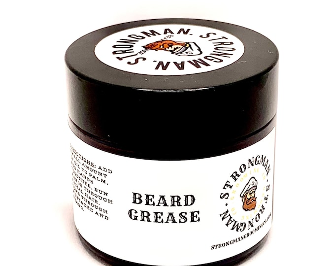 Strongman Beard Grease 2oz jar (Contact for Whole Sale Pricing) {A blend of Beard Balm, Beard Butter, Beard Wax}