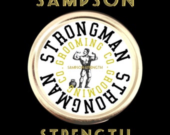 Sampson Strength Strongman Mustache Wax (New multiple scent options). World Strong Man Hold!  (Contact for Whole Sale Pricing)