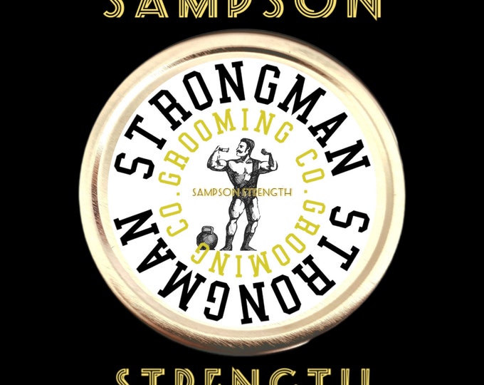 Sampson Strength Strongman Mustache Wax (New multiple scent options). World Strong Man Hold!  (Contact for Whole Sale Pricing)