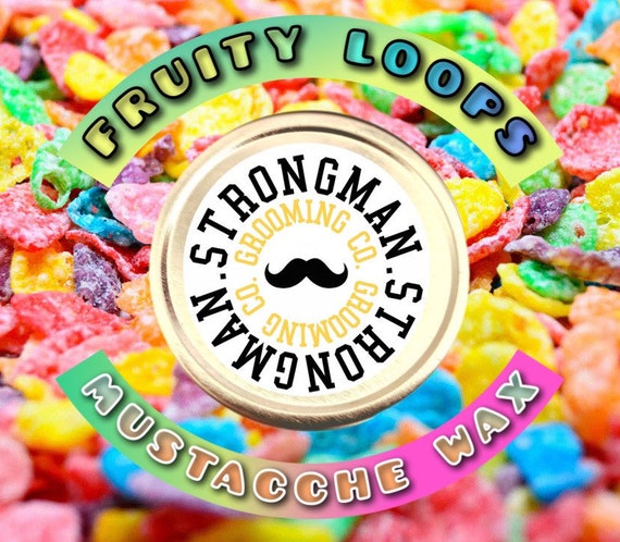 Strongman Grooming Light-Medium Hold mustache wax - Fruity Loops Cereal