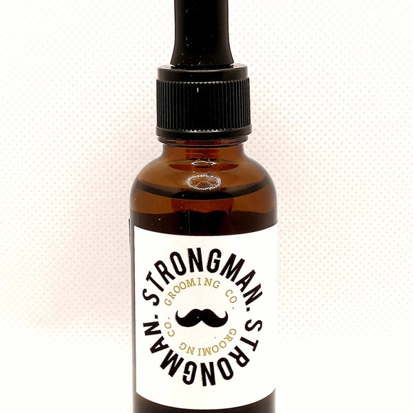 Strongman Grooming Beard and Mustache oil/ Mustache wax remover - 1oz bottle  (Contact for Whole Sale Pricing)