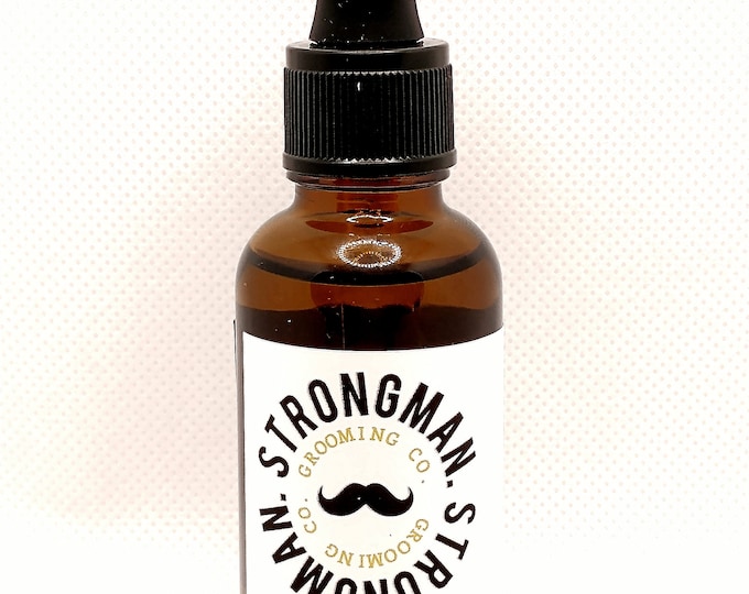 Strongman Grooming Beard and Mustache oil/ Mustache wax remover - 1oz bottle  (Contact for Whole Sale Pricing)