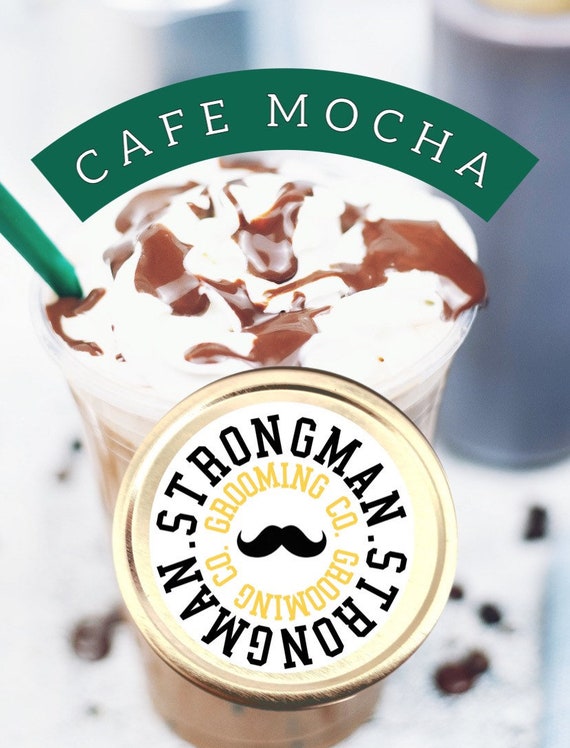 Cafe Mocha Scent Strongman Mustache Wax. Light-Medium Hold Vintage style wax. Tons of unique scent options  (Contact for Whole Sale Pricing)