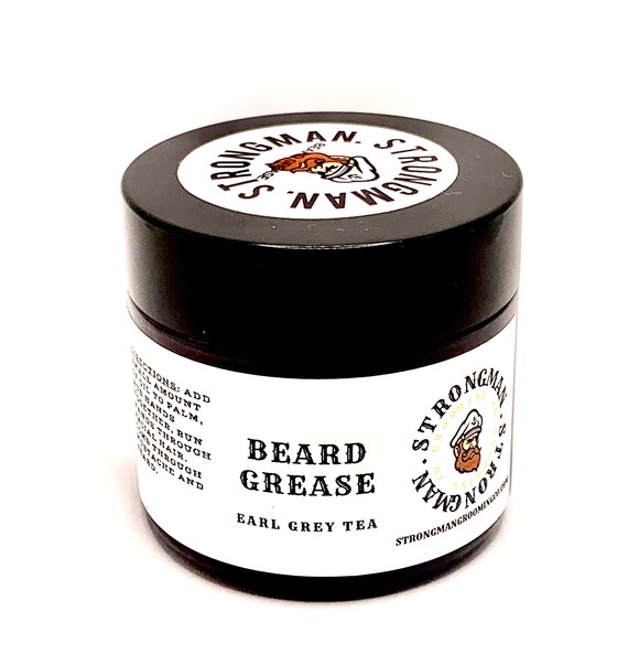 Strongman Beard Grease (Balm/Butter) 2oz Glass jar (Contact for Whole Sale Pricing)