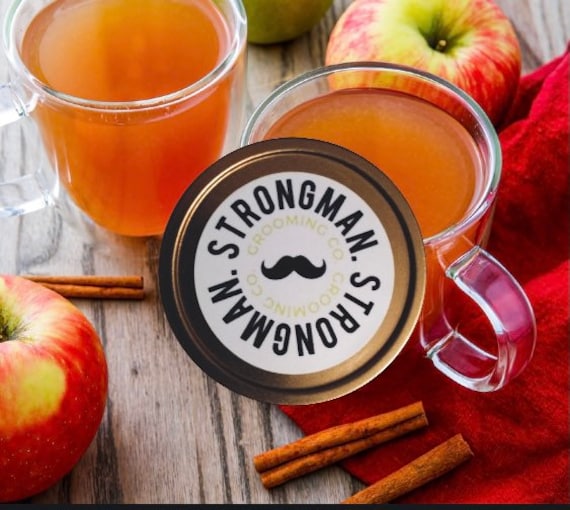 Limited Edition: Apple cider scent Strongman Mustache Wax medium-strong hold