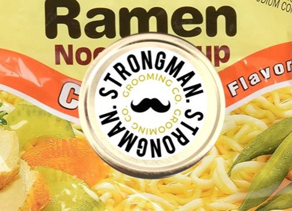 Limited Edition: Ramen Soup scented Strongman mustache wax light-medium hold