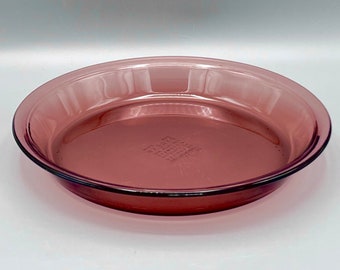 Pyrex Originals 9-Inch Pie Plate #209 Cranberry Red