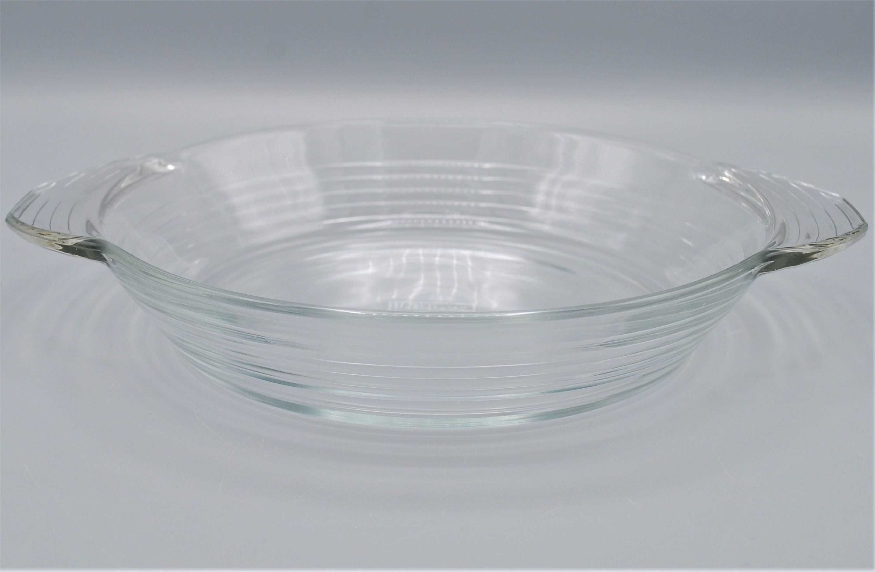 Libbey Glass Ribbed 10 Inch Deep Dish Pie Plate With Handles Etsy UK